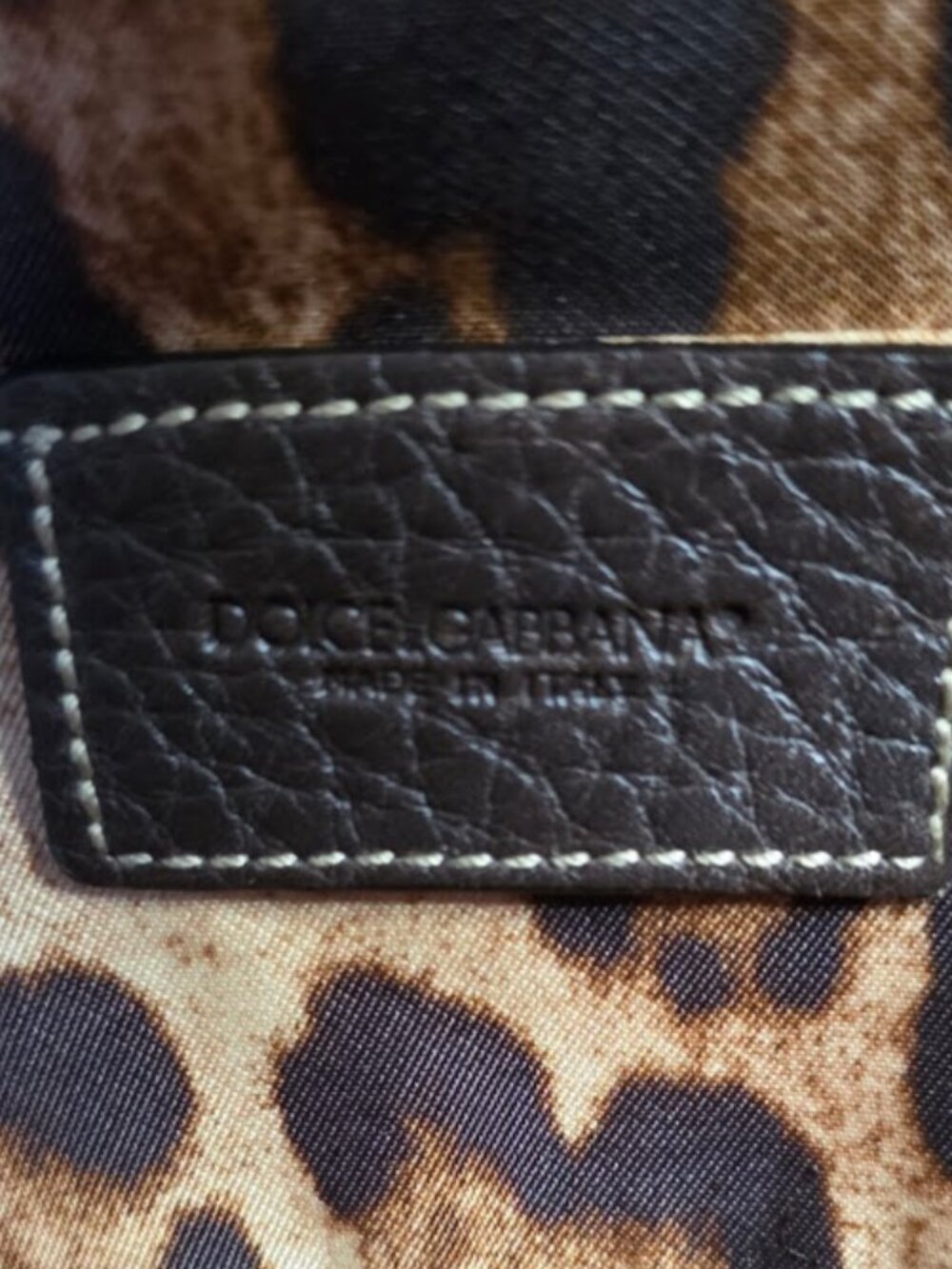 Dolce & Gabbana Brown Pebbled Kisslock Mini Satchel Authenticated - Picture 6 of 8